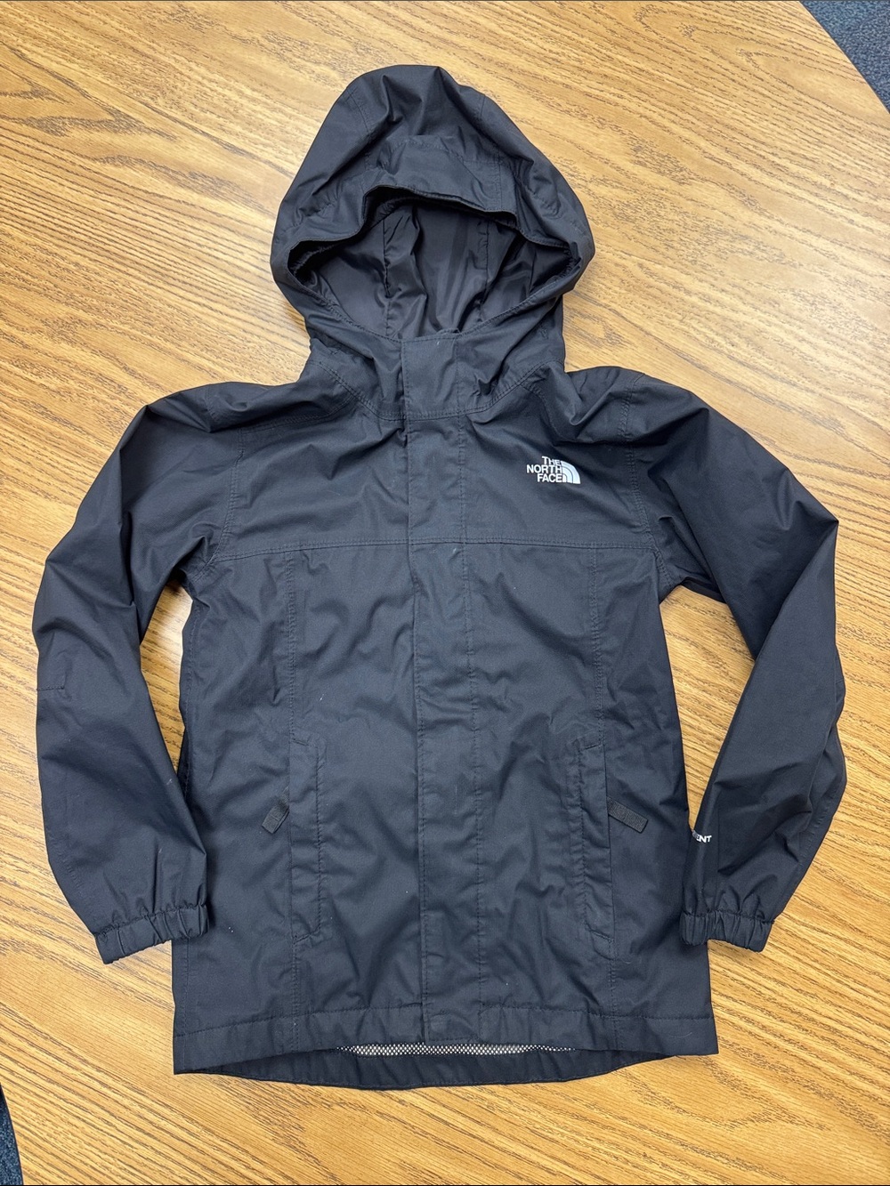 The North Face Black Hooded Shell Jacket Boys Size XS (6)